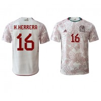 Mexico Hector Herrera #16 Replica Away Shirt World Cup 2022 Short Sleeve